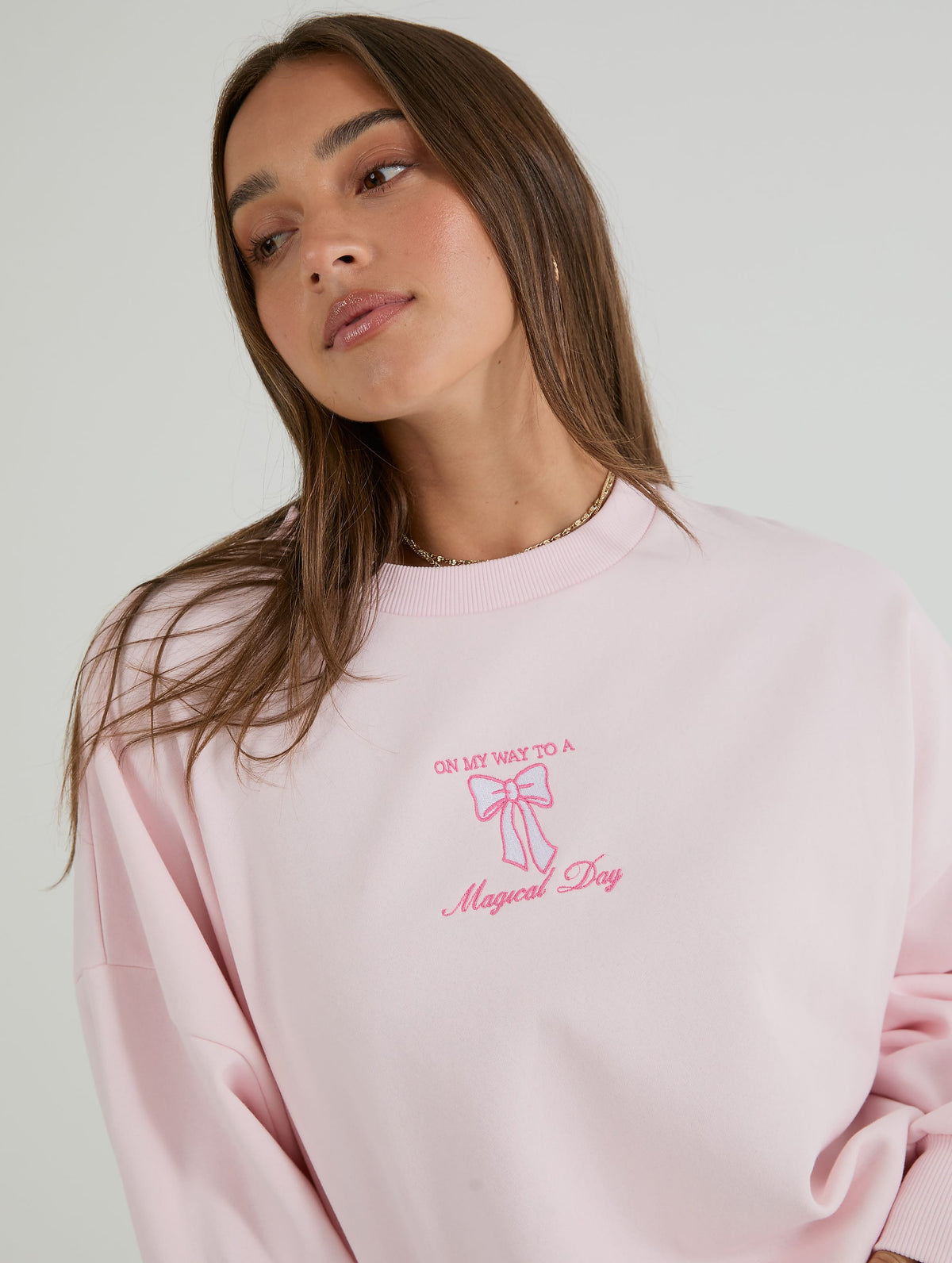 Disney On My Way To A Magical Day in Pink Sweatshirt Hoodies & Sweatshirts Skinnydip London