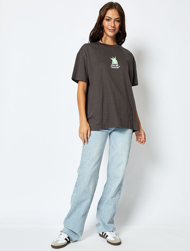 Disney Oogie Boogie T-shirt in Grey Tops & T-Shirts Skinnydip London