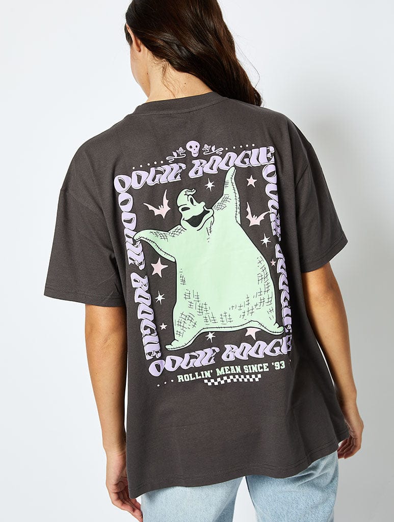 Disney Oogie Boogie T-shirt in Grey Tops & T-Shirts Skinnydip London