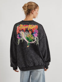 Disney Peter Pan Classic Poster Sweatshirt In Acid Wash Hoodies & Sweatshirts Skinnydip London