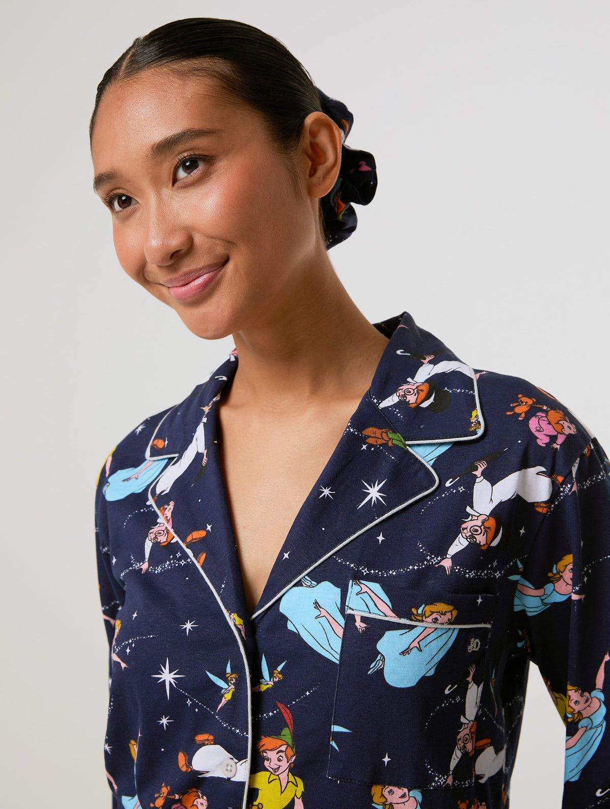 Disney Peter Pan Pyjama Set with Scrunchie Lingerie & Nightwear Skinnydip London
