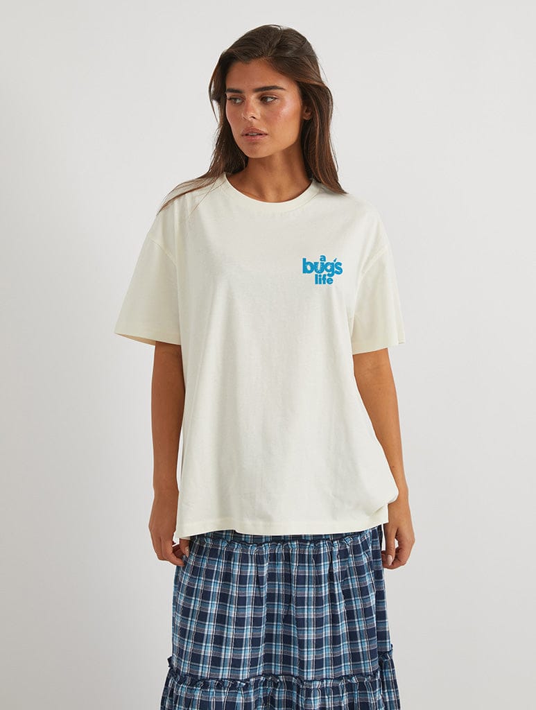 Disney Pixar A Bug's Life Poster T-Shirt In White Tops & T-Shirts Skinnydip London