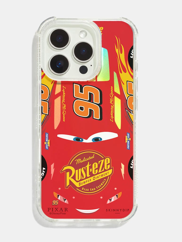 Disney Pixar Cars Holographic Lightning McQueen Shock iPhone Case Phone Cases Skinnydip London