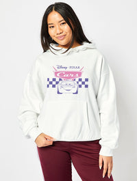 Disney Pixar Cars Hoodie in White Hoodies & Sweatshirts Skinnydip London