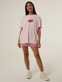 Disney Pixar Cars Kachow T-Shirt in Pink Tops & T-Shirts Skinnydip London