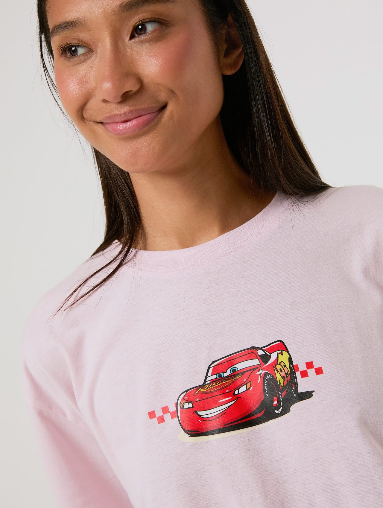 Disney Pixar Cars Kachow T-Shirt in Pink Tops & T-Shirts Skinnydip London
