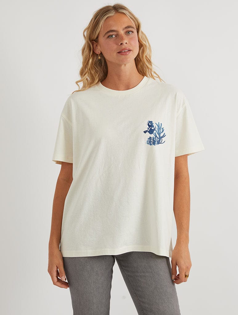 Disney Pixar Finding Dory Ocean Poster T-Shirt In White Tops & T-Shirts Skinnydip London