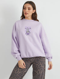 Disney Pixar Monsters Inc I'm Your Boo Sweatshirt In Lilac Hoodies & Sweatshirts Skinnydip London