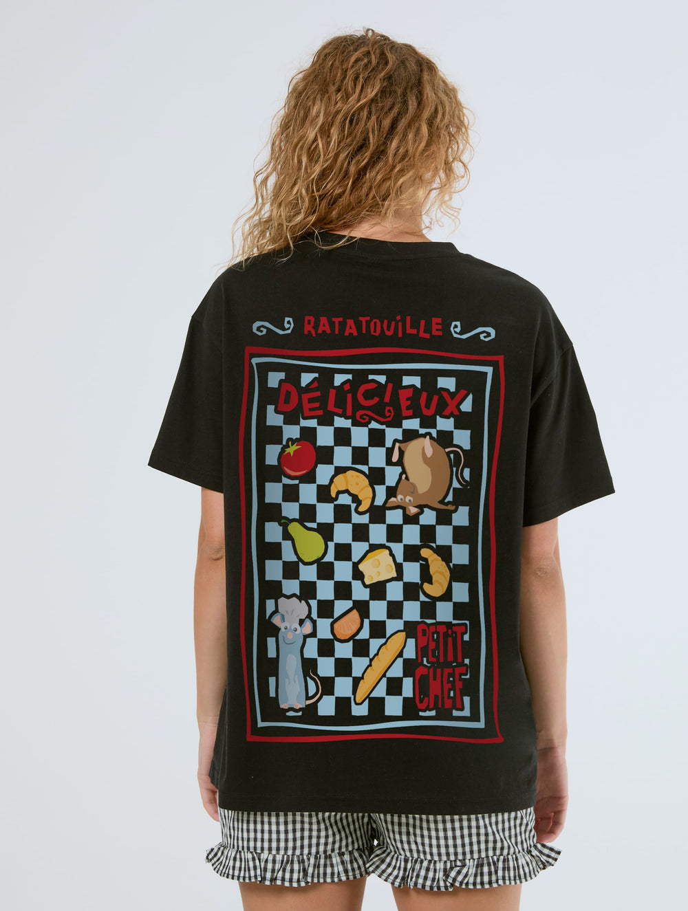 Disney Pixar Ratatouille Délicieux Poster T-Shirt In Black Tops & T-Shirts Skinnydip London