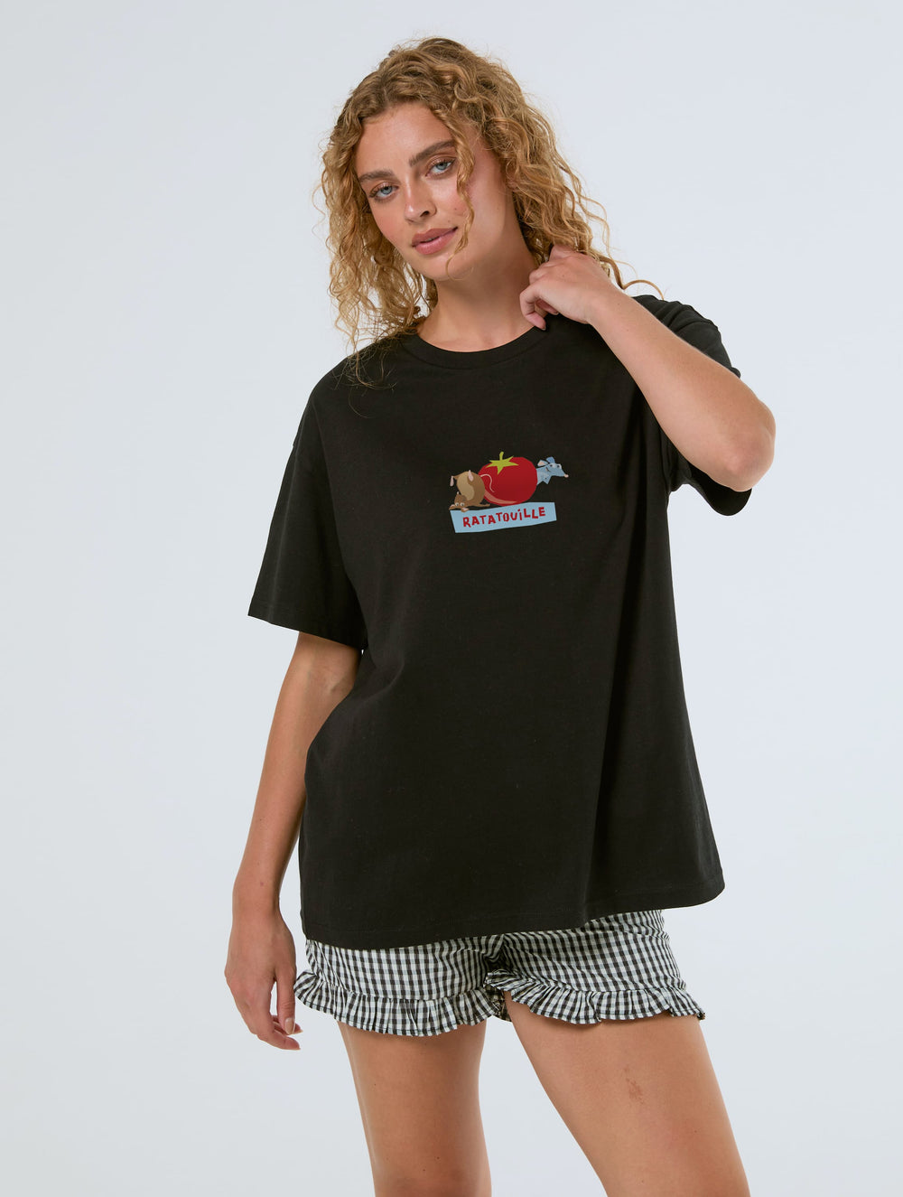 Disney Pixar Ratatouille Délicieux Poster T-Shirt In Black Tops & T-Shirts Skinnydip London