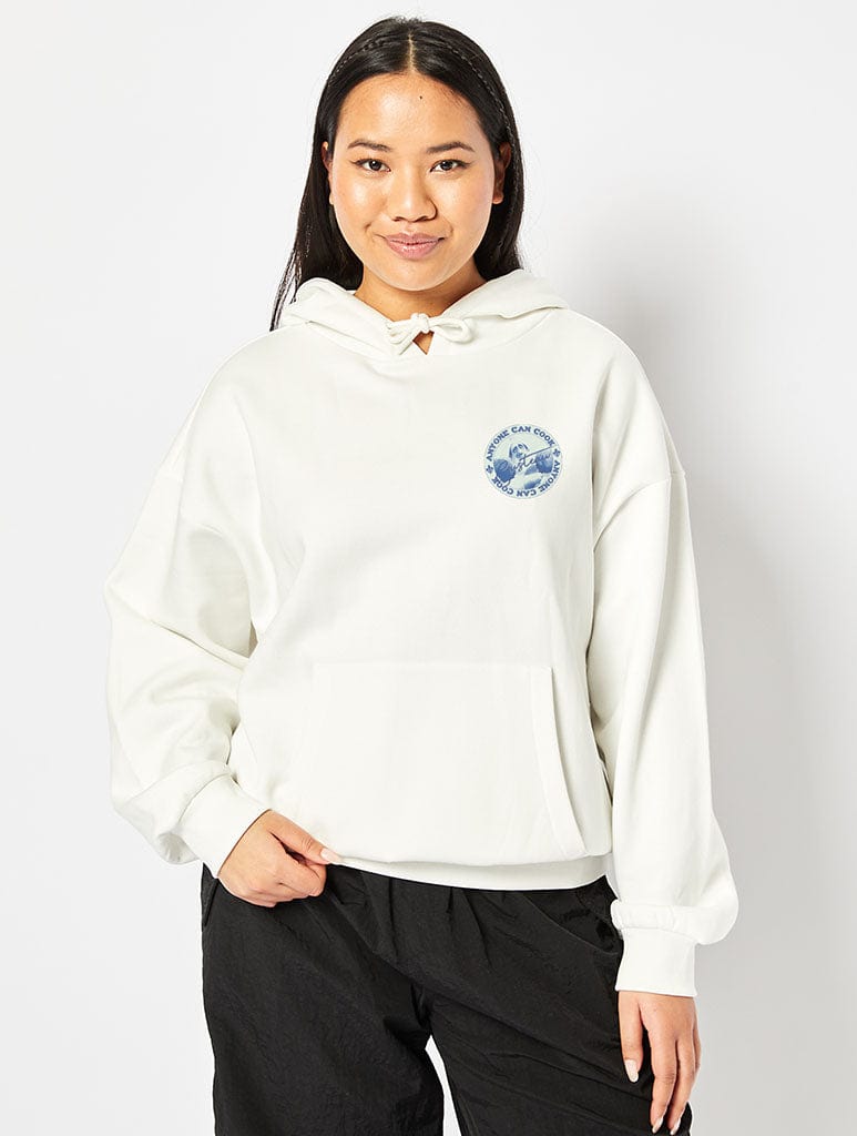 Disney Pixar Ratatouille Hoodie In White Hoodies & Sweatshirts Skinnydip London