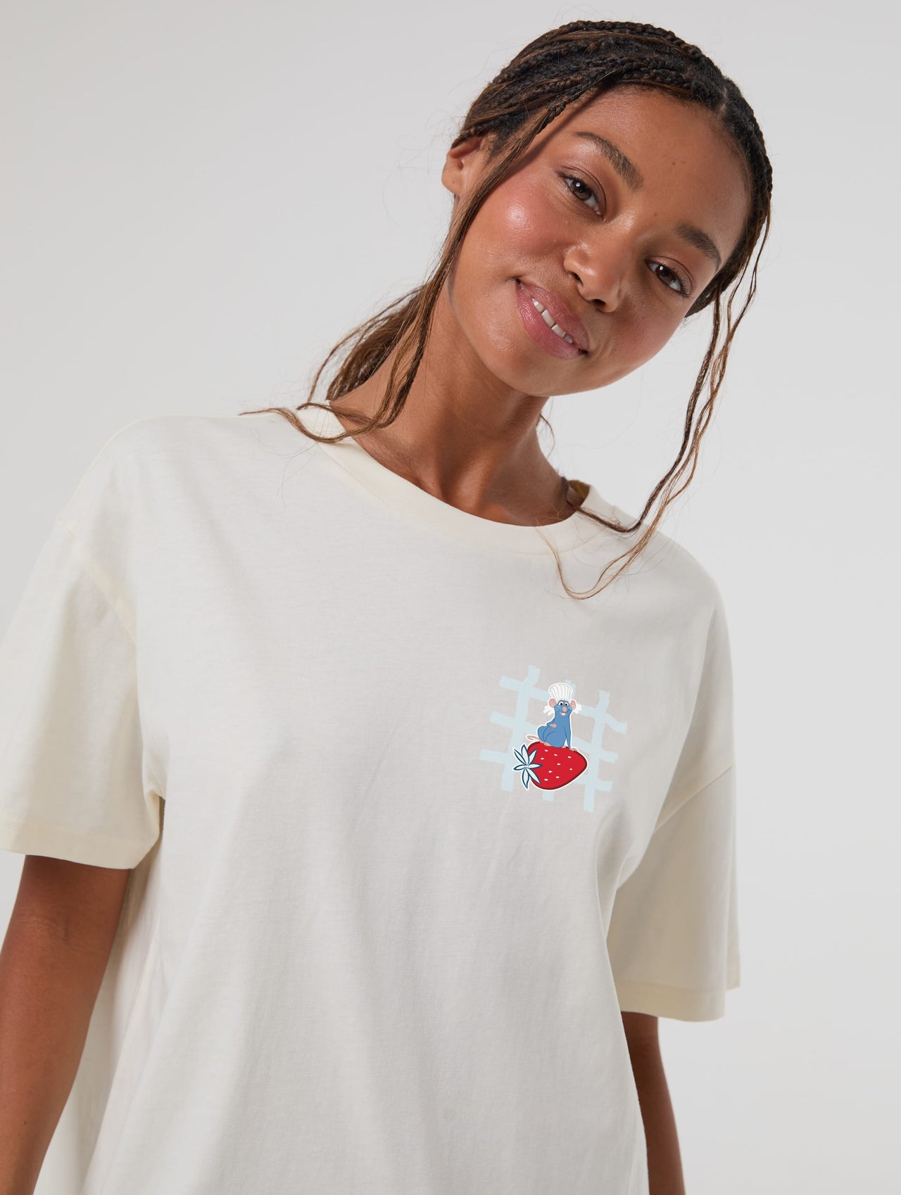 Disney Pixar Ratatouille Pique-Nique T-Shirt In White Tops & T-Shirts Skinnydip London