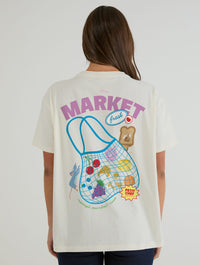 Disney Pixar Ratatouille Remy’s Market T-Shirt In White Tops & T-Shirts Skinnydip London