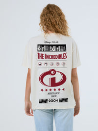 Disney Pixar The Incredibles Poster T-Shirt In White Tops & T-Shirts Skinnydip London