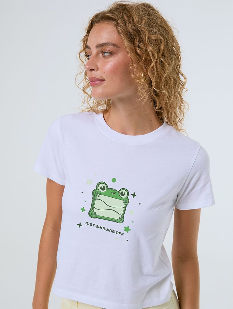 Disney Pixar Toy Story 5 Lily Pad Baby T-Shirt In White Tops & T-Shirts Skinnydip London