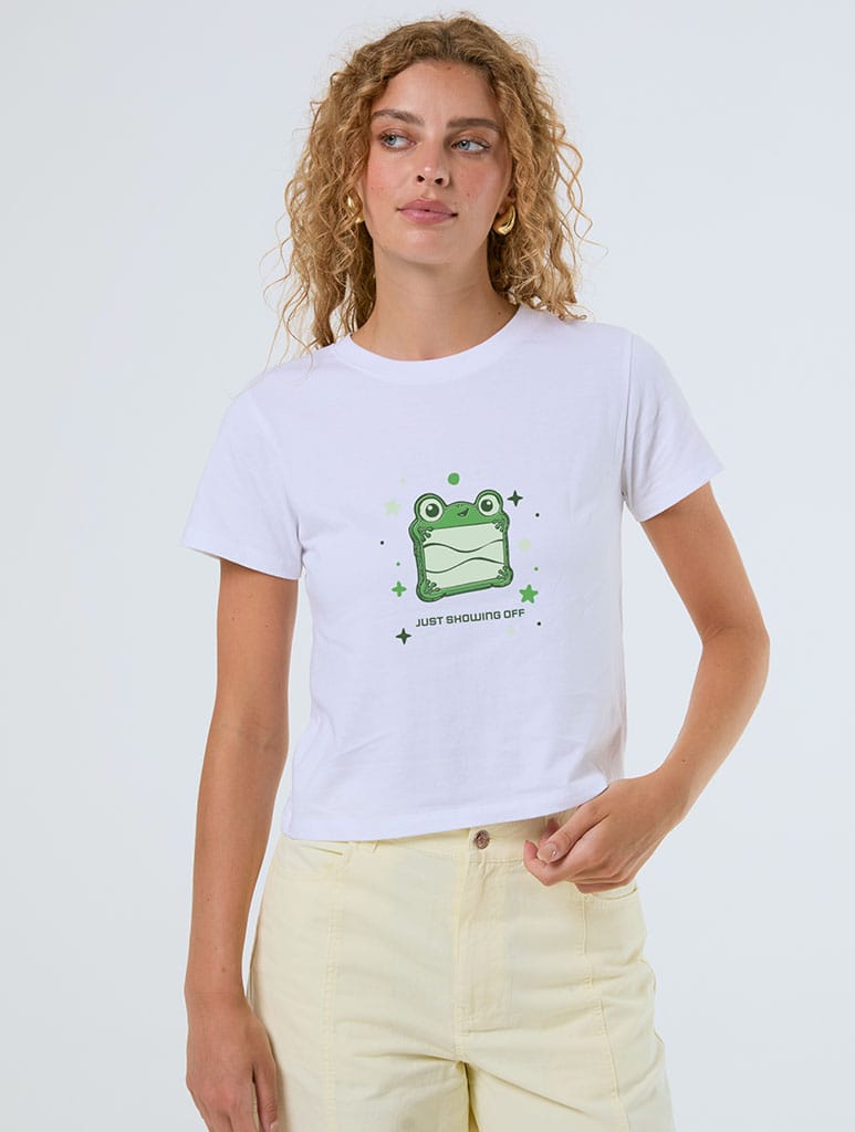 Disney Pixar Toy Story 5 Lily Pad Baby T-Shirt In White Tops & T-Shirts Skinnydip London