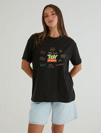 Disney Pixar Toy Story Characters T-Shirt In Black Tops & T-Shirts Skinnydip London