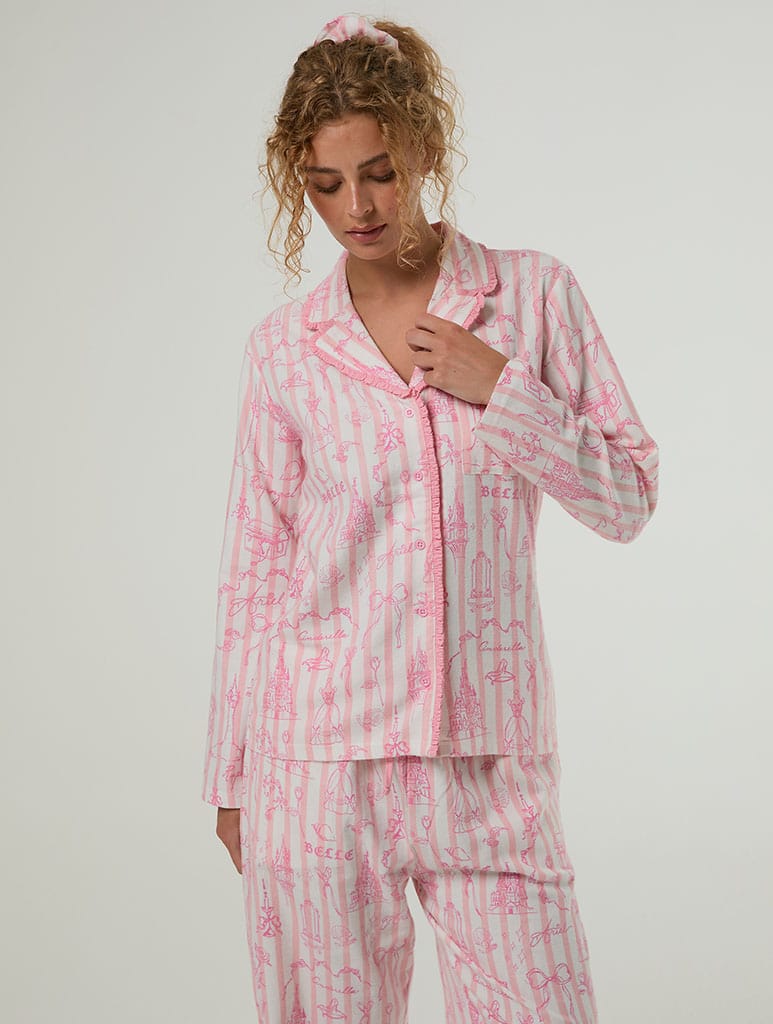 Disney Princess Stripe Pyjama Set with Scrunchie Lingerie & Nightwear Skinnydip London