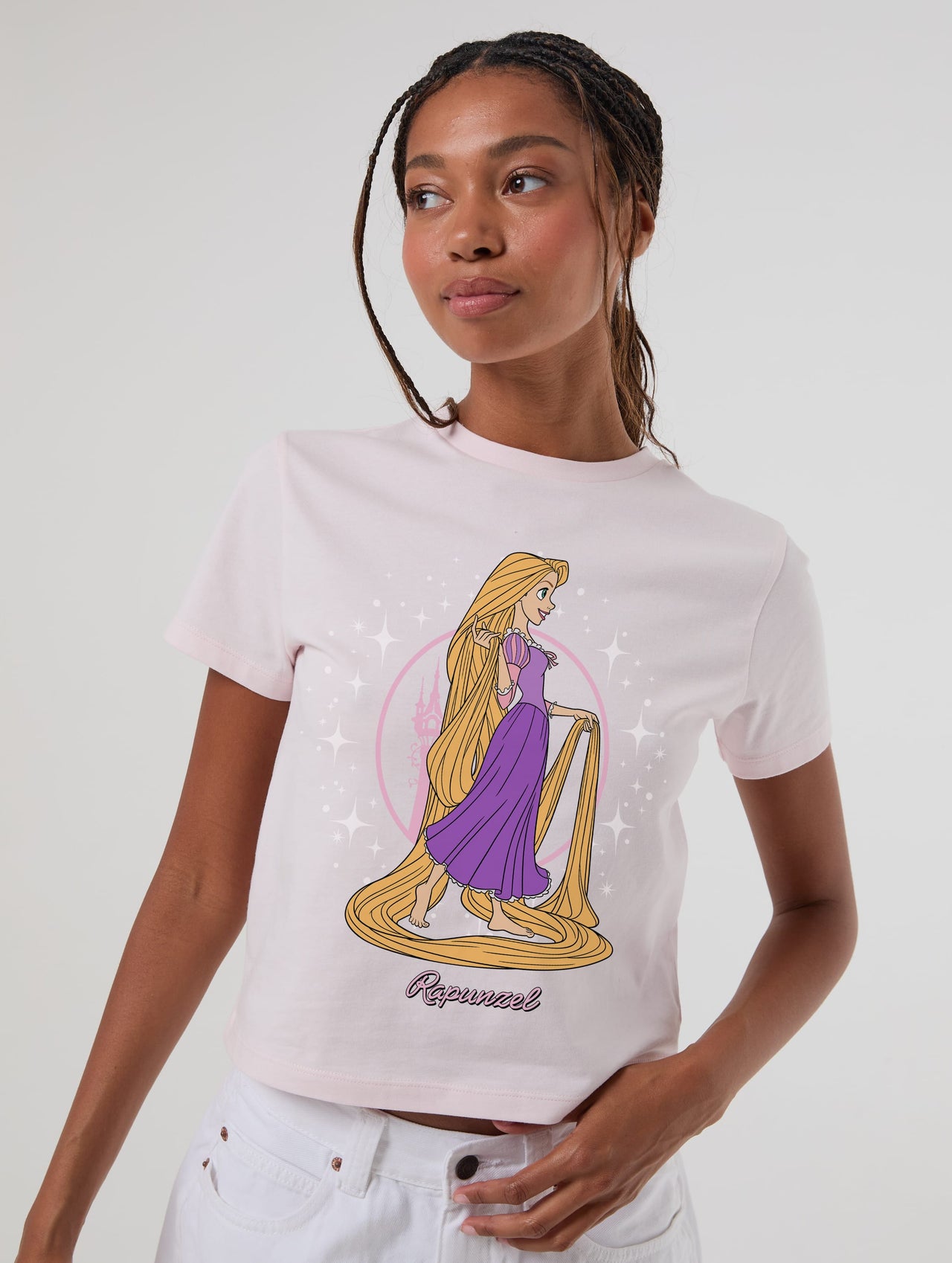 Disney Rapunzel Baby T-Shirt In Pink Tops & T-Shirts Skinnydip London