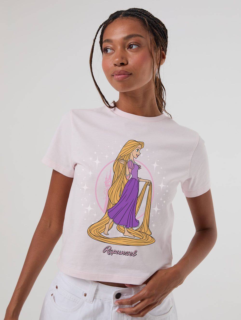 Disney Rapunzel Baby T-Shirt In Pink Tops & T-Shirts Skinnydip London