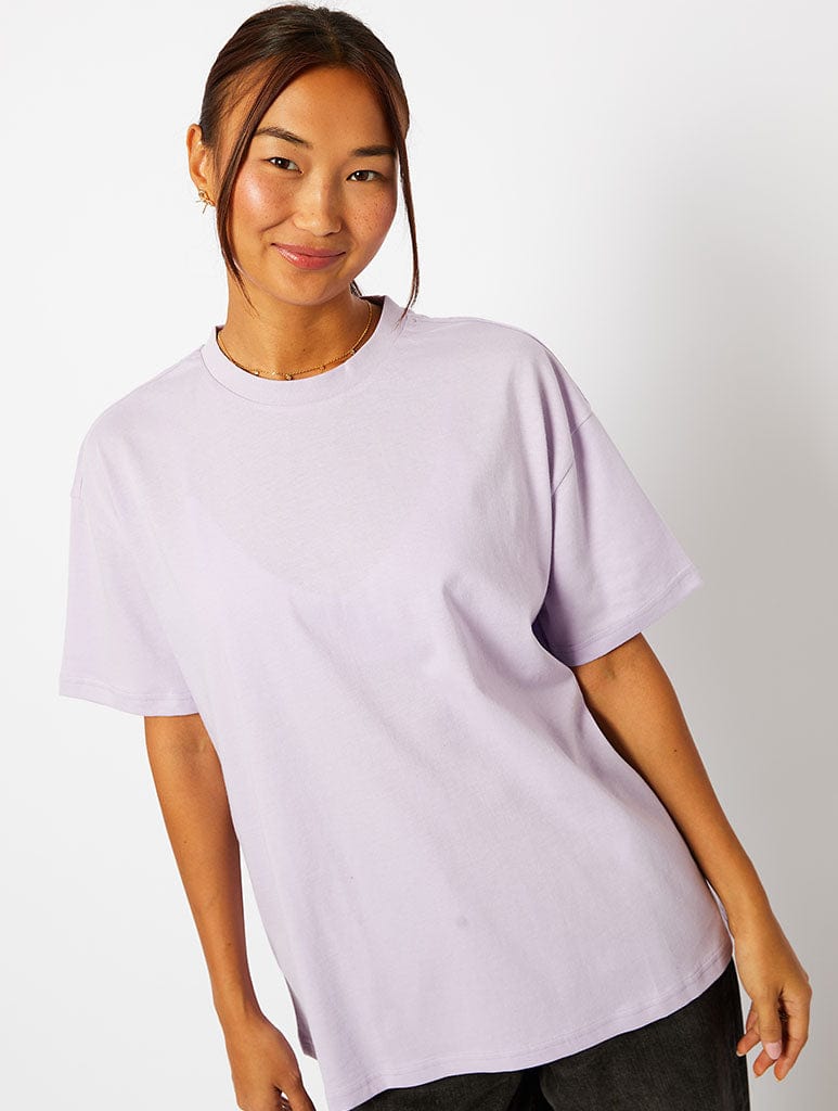 Disney Santa Baby T-Shirt in Lilac Tops & T-Shirts Skinnydip London