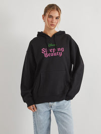 Disney Sleeping Beauty Classic Poster Hoodie In Black Hoodies & Sweatshirts Skinnydip London