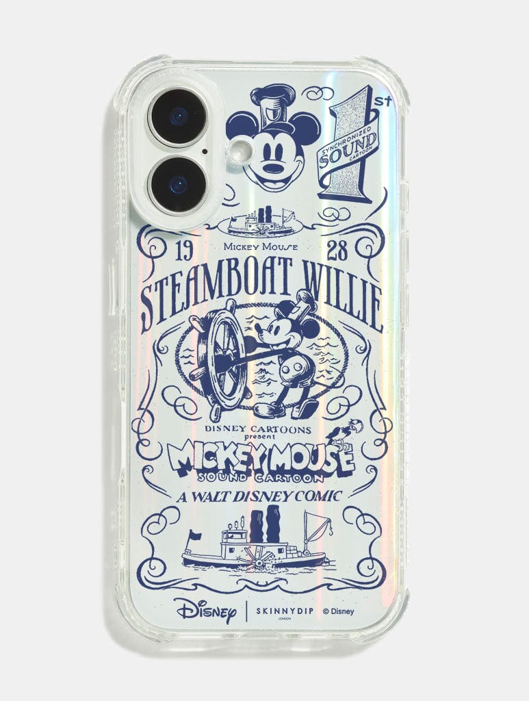 Disney Steamboat Willie Poster Shock iPhone Case Phone Cases Skinnydip London