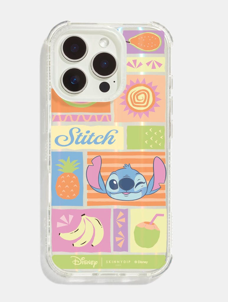 Disney Stitch Colourful Grid Shock iPhone Case Phone Cases Skinnydip London