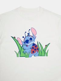 Disney Stitch Ladybird Baby T-Shirt In White Tops & T-Shirts Skinnydip London