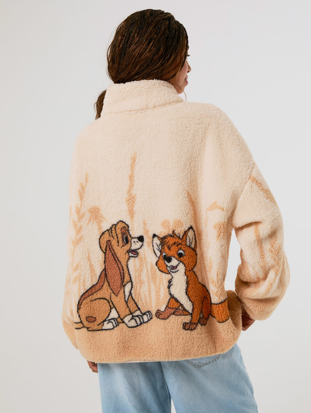 Disney The Fox and The Hound Fleece Jacket Clothing : Jacket : Outerwear Skinnydip London