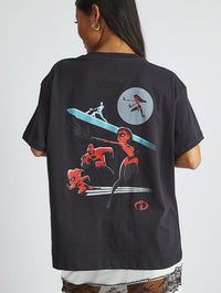 Disney The Incredibles T-Shirt In Black Tops & T-Shirts Skinnydip London