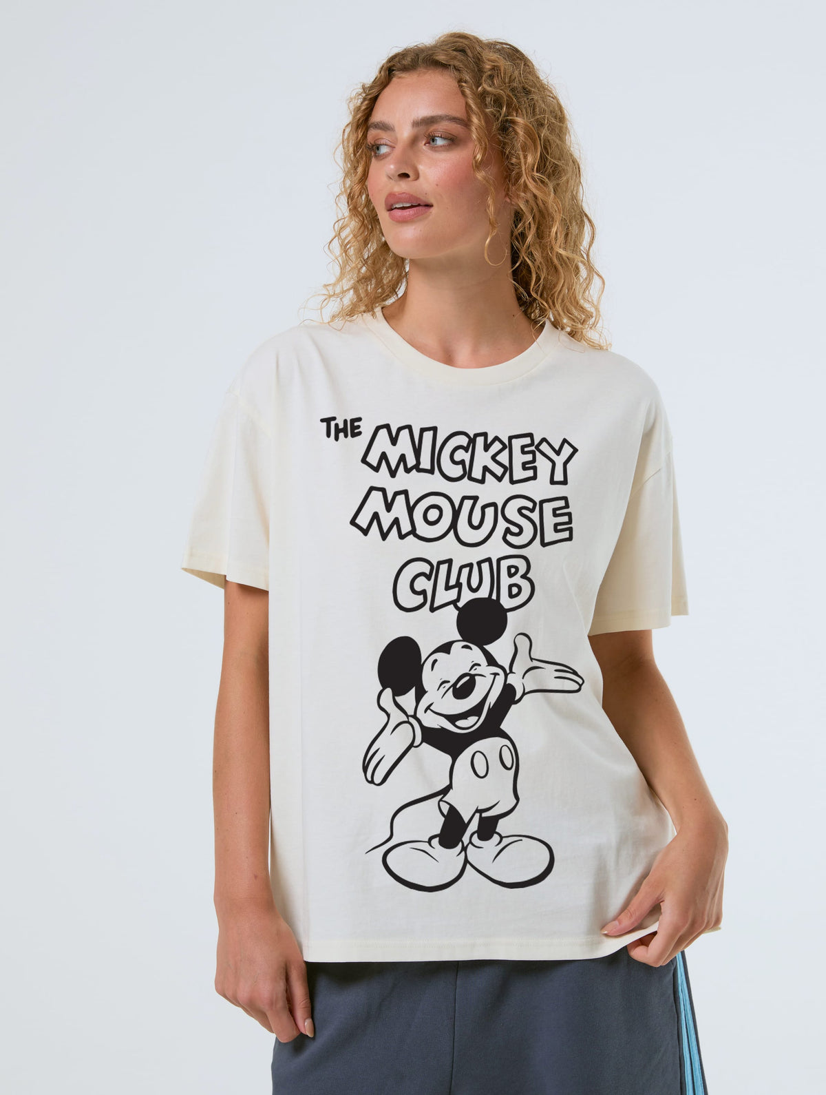 Disney The Mickey Mouse Club Retro T-Shirt In White Tops & T-Shirts Skinnydip London