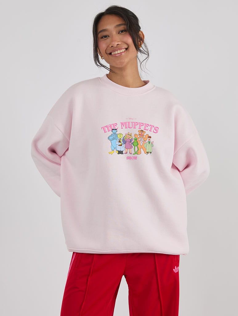 Disney The Muppets Character Sweatshirt In Pink Hoodies & Sweatshirts Skinnydip London