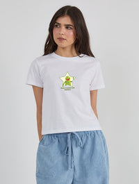 Disney The Muppets Kermit Main Character Energy Baby T-Shirt In White Tops & T-Shirts Skinnydip London