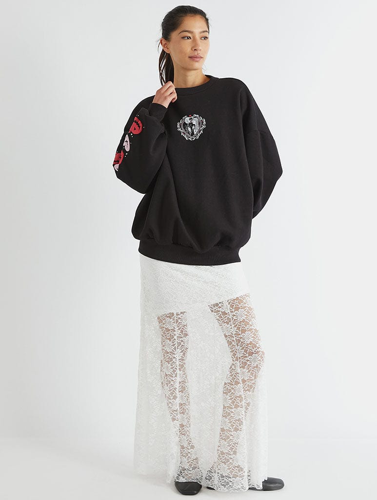 Disney The Nightmare Before Christmas Lovers Sweatshirt Hoodies & Sweatshirts Skinnydip London