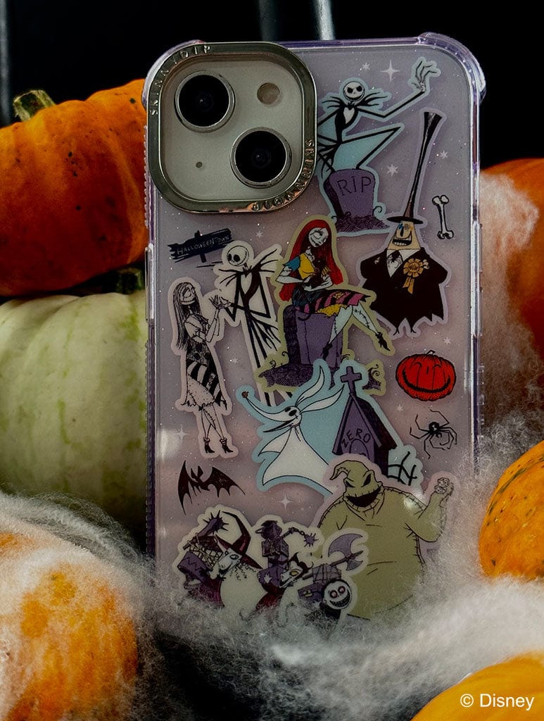 Disney The Nightmare Before Christmas Purple Sticker Shock iPhone Case Phone Cases Skinnydip London