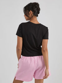 Disney The Princess and The Frog Pond Baby Tee in Black Tops & T-Shirts Skinnydip London