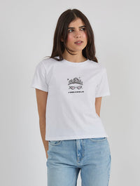 Disney The Princess Diaries A Queen Is Never Late Baby T-Shirt In White Tops & T-Shirts Skinnydip London