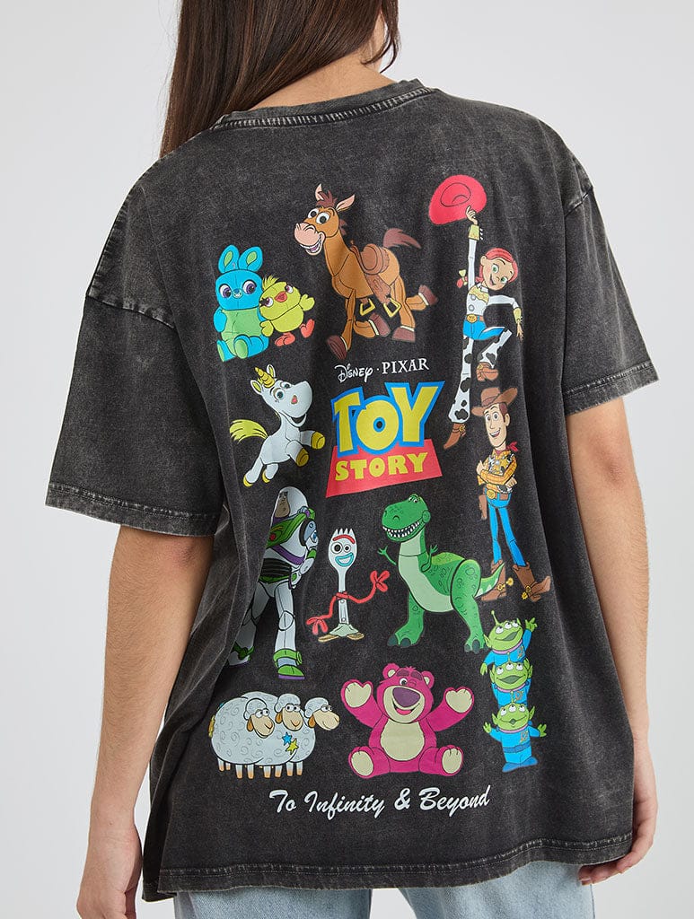 Disney Toy Story Poster Acid Wash T-Shirt Tops & T-Shirts Skinnydip London