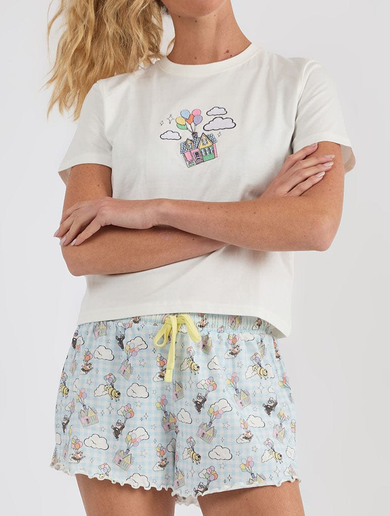 Disney Up Gingham Pyjama Shorts Set Lingerie & Nightwear Skinnydip London