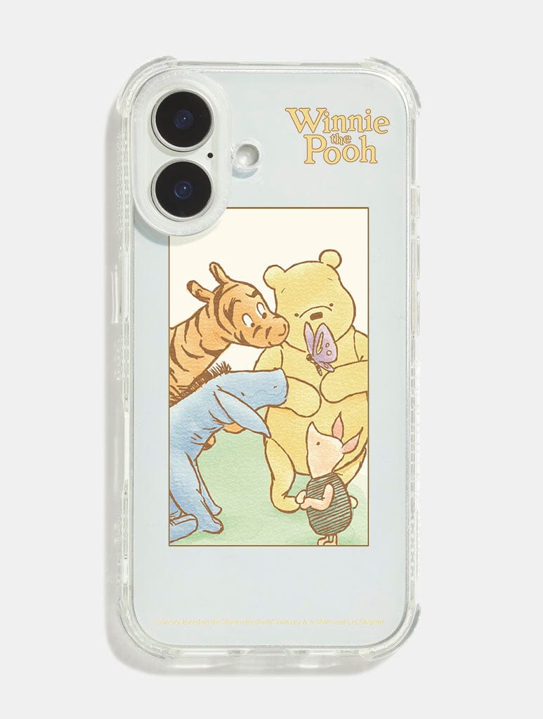 Disney Vintage Winnie the Pooh Butterfly Shock iPhone Case Phone Cases Skinnydip London