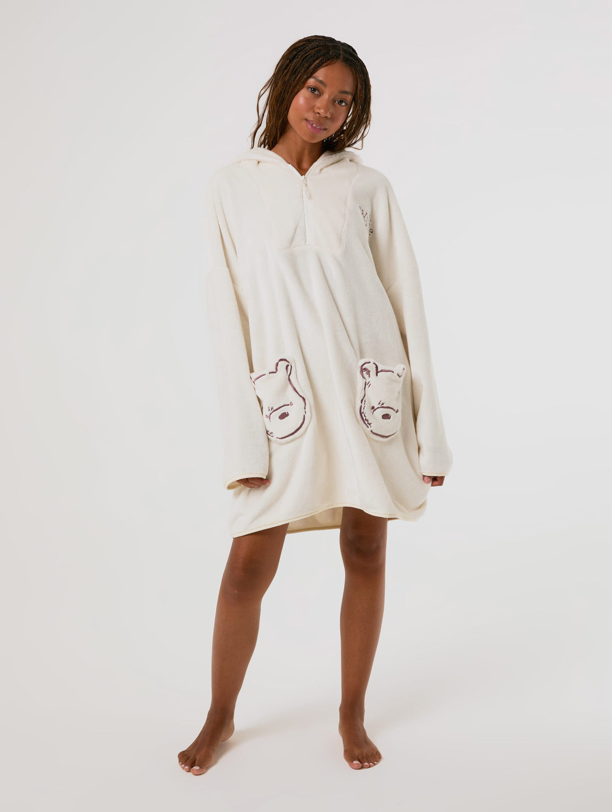 Disney Winnie the Pooh 3D Ears Blanket Hoodie Lingerie & Nightwear Skinnydip London