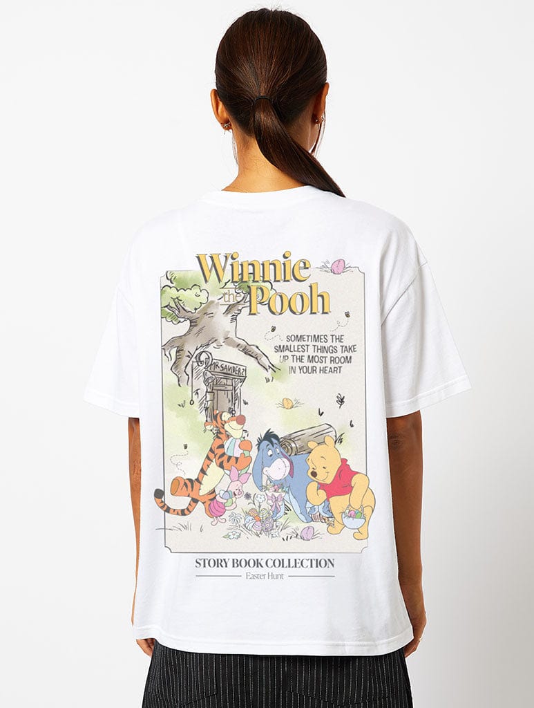 Disney Winnie The Pooh Book T-Shirt In Ecru Tops & T-Shirts Skinnydip London