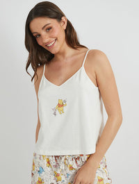 Disney Winnie the Pooh Cami & Short Pyjama Set Lingerie & Nightwear Skinnydip London
