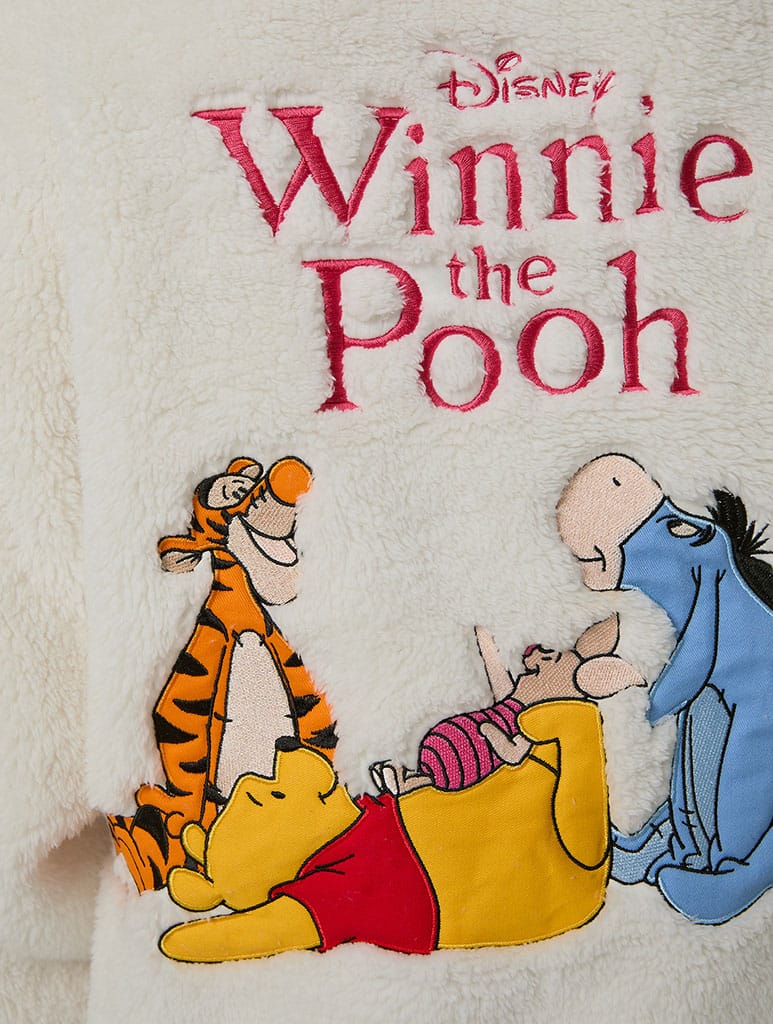 Disney Winnie the Pooh Embroidered Fleece Jacket Clothing : Jacket : Outerwear Skinnydip London