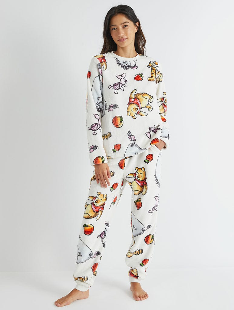 Disney Winnie The Pooh Fleece Pyjama Set Lingerie & Nightwear Skinnydip London