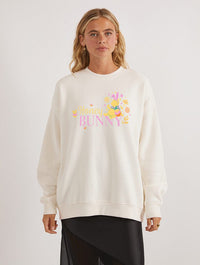 Disney Winnie the Pooh Honey Bunny Sweatshirt In White Hoodies & Sweatshirts Skinnydip London