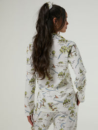 Disney Winnie The Pooh Hundred Acre Wood Pyjama Set with Scrunchie Lingerie & Nightwear Skinnydip London