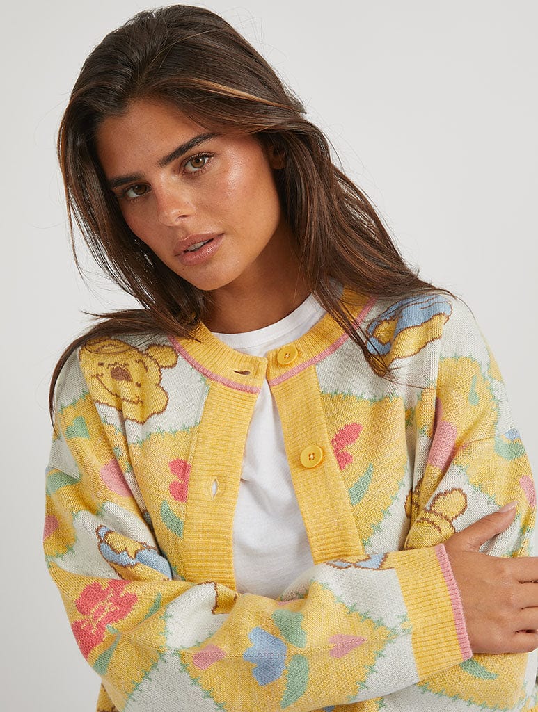Disney Winnie The Pooh Knitted Cardigan Jumpers & Cardigans Skinnydip London
