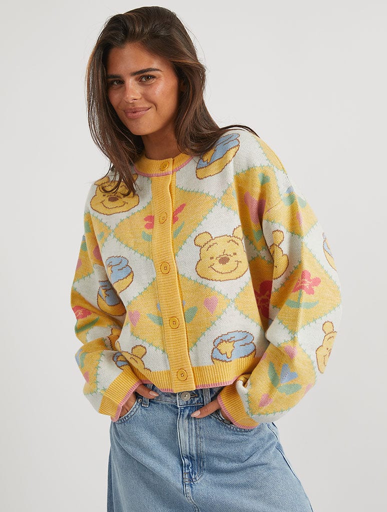 Disney Winnie The Pooh Knitted Cardigan Jumpers & Cardigans Skinnydip London